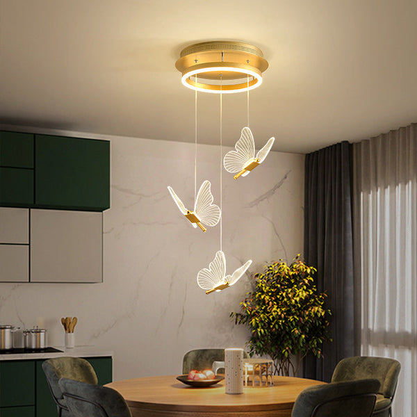 Loft Butterfly Dining Room Revolving Chandelier