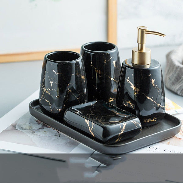 Marble Bathroom Wash Set